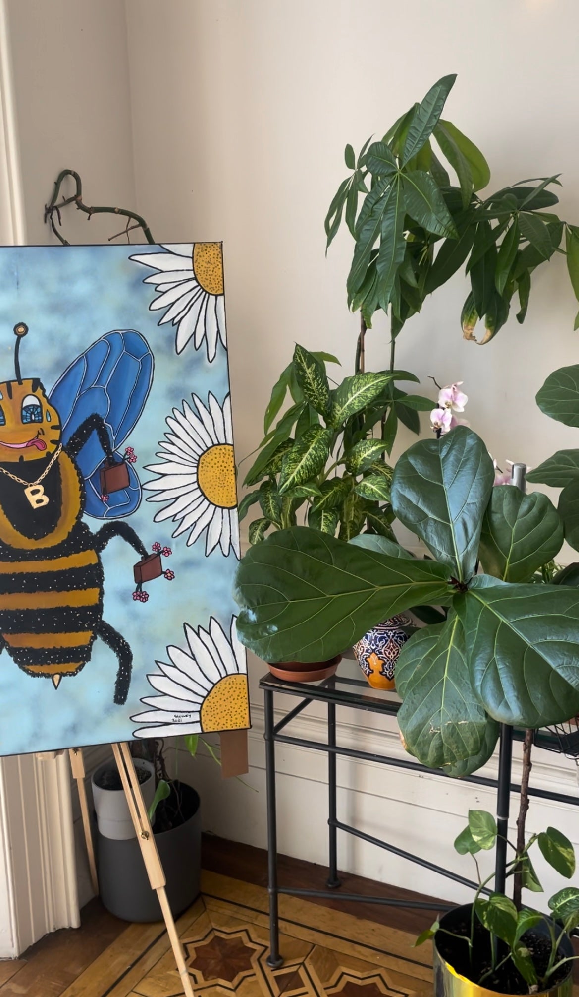 Original Painting ‘Busy Bee’ (105 x 80 cm)