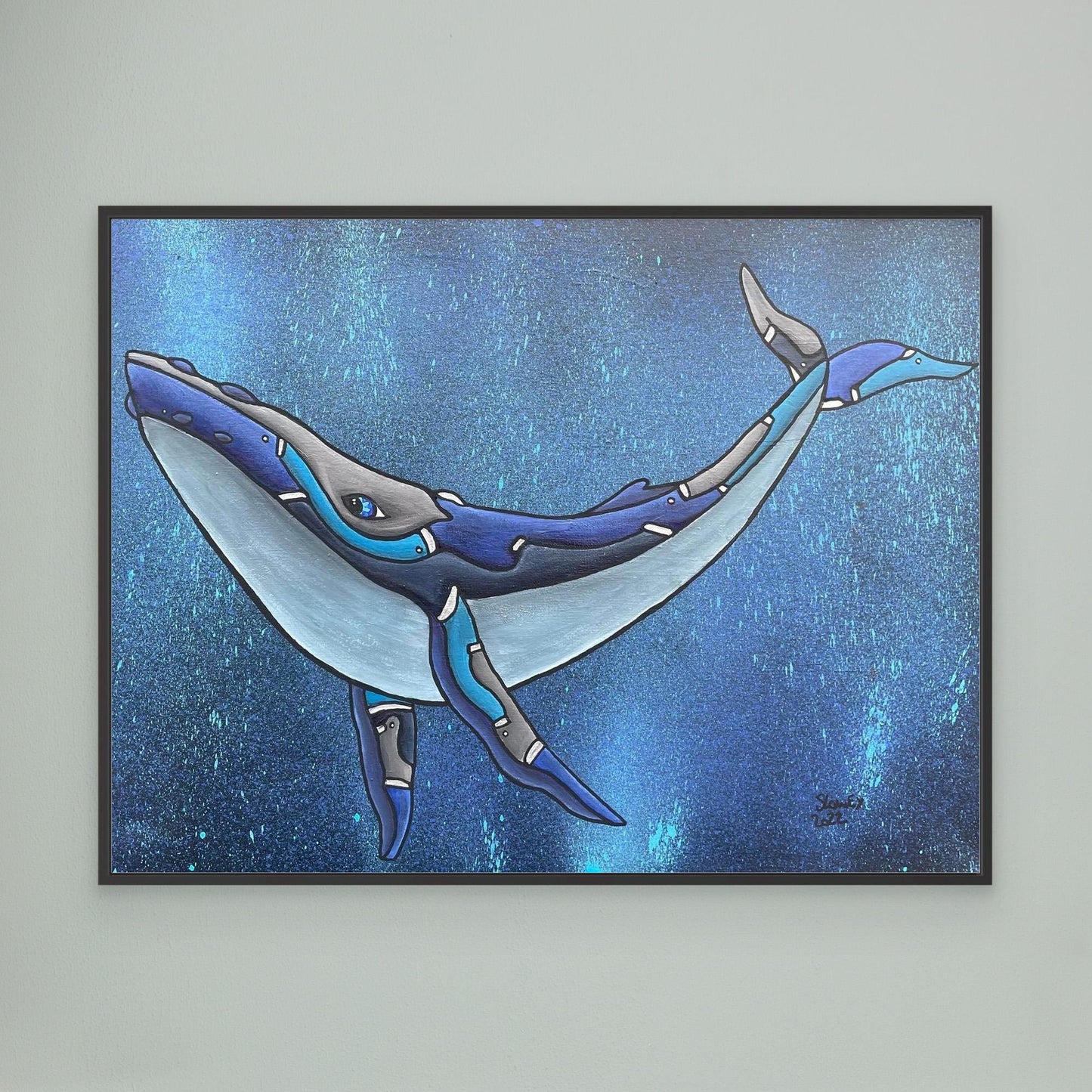 Humphrey Framed, Stretched Canvas Print