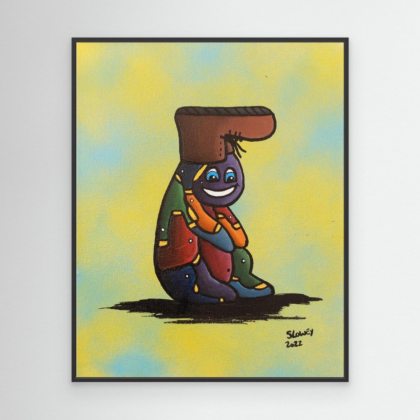‘Silly Billy’ Framed Canvas Print