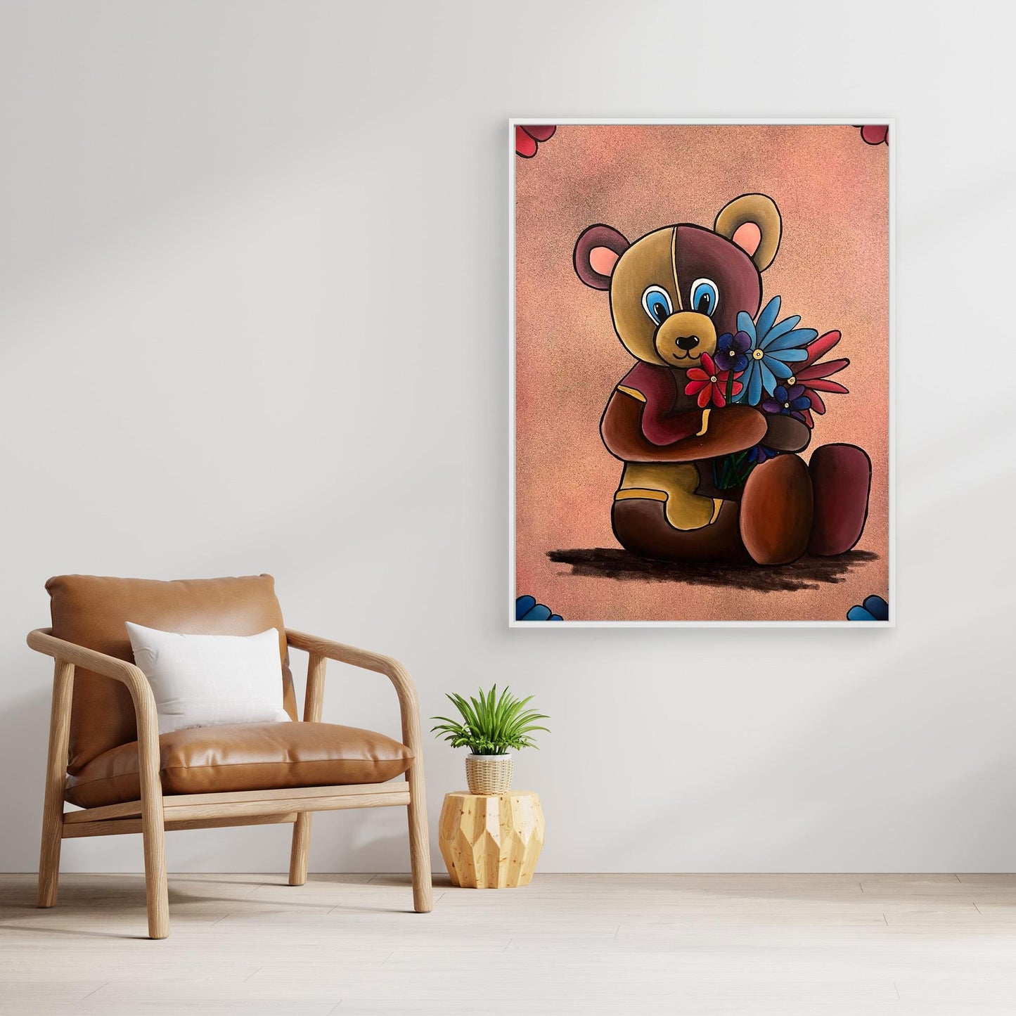 ‘Bearing Gifts’ Framed Stretched Canvas Print