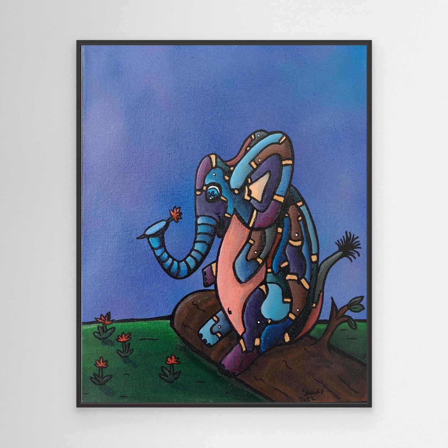 ‘Love The Little Things’ Framed Canvas Print