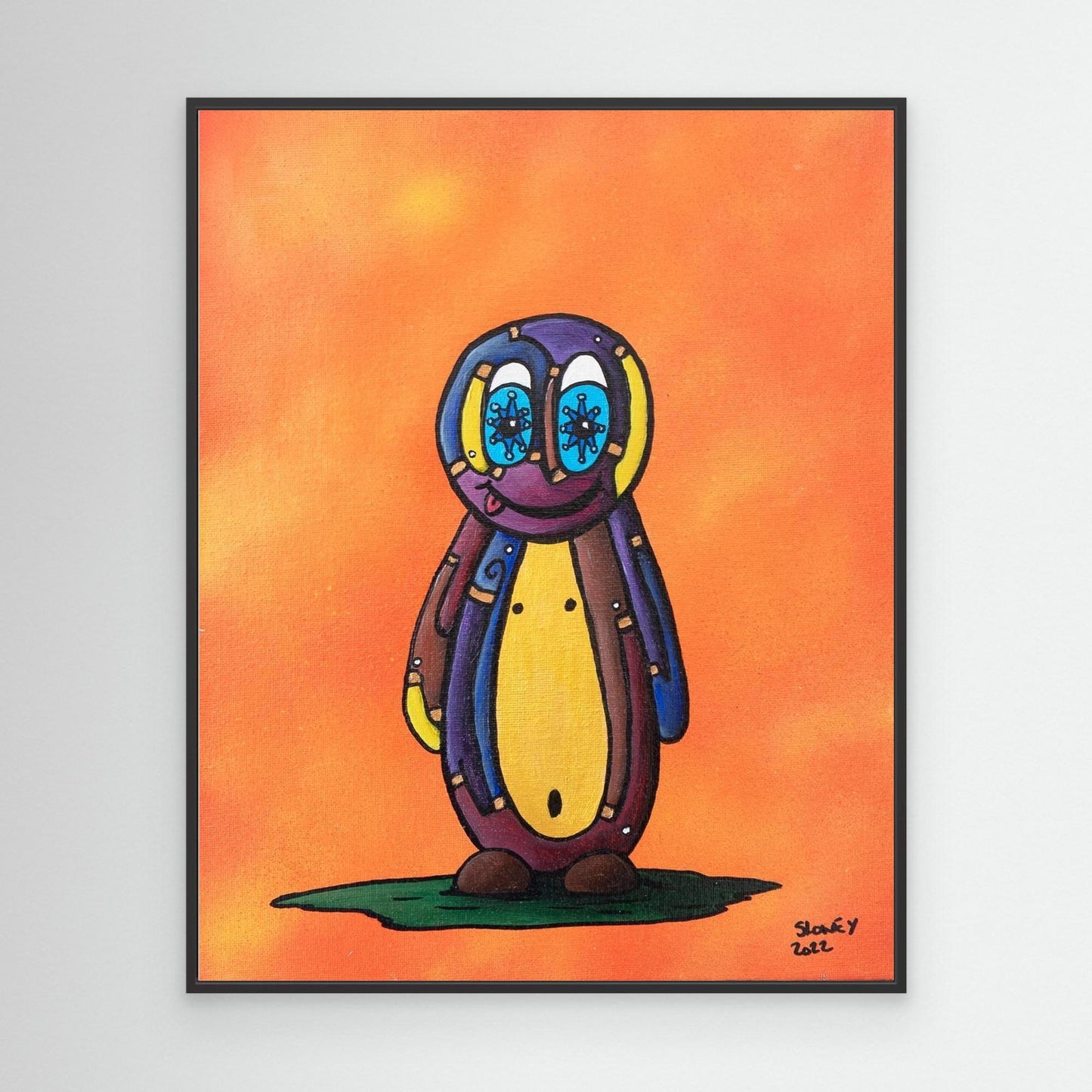 ‘Golden Boy’ Framed Canvas Print