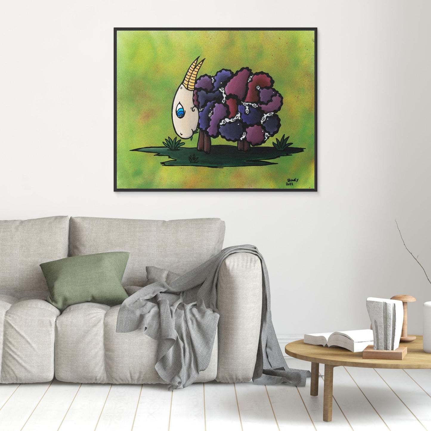 ‘It’s A Sheep’ Framed Canvas Print