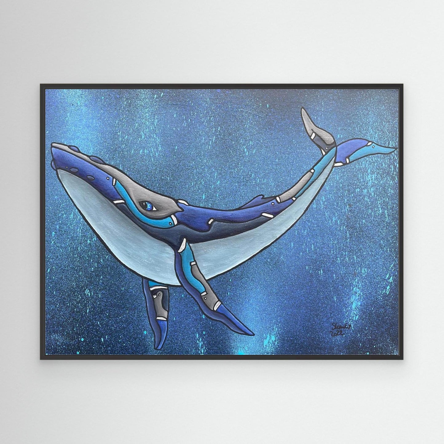Humphrey Framed, Stretched Canvas Print