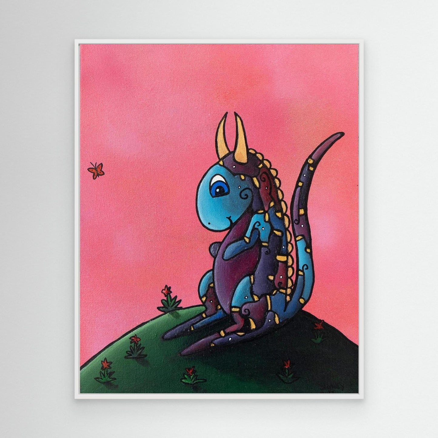 ‘Bubblegum’ Framed Canvas Print
