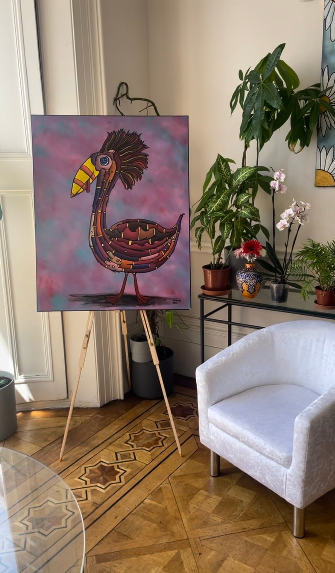 Bird Brains (105 x 80 CM)