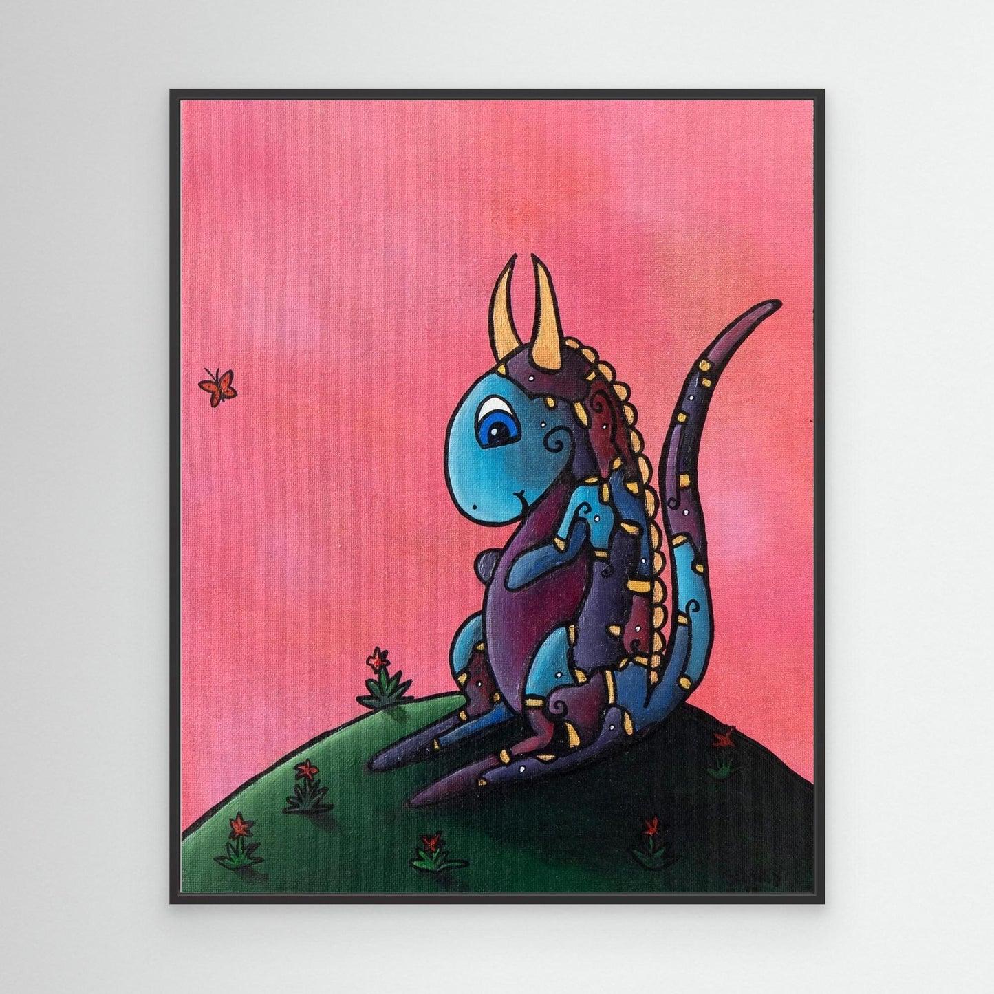 ‘Bubblegum’ Framed Canvas Print