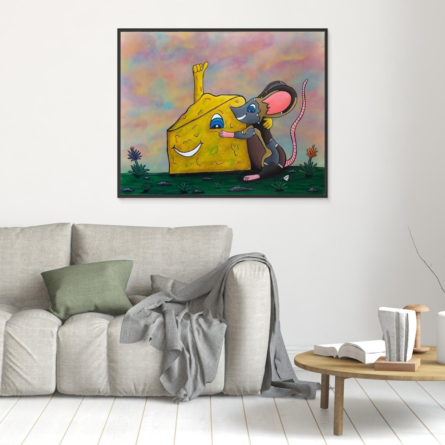 ‘Say Cheeese’ Framed Canvas Print