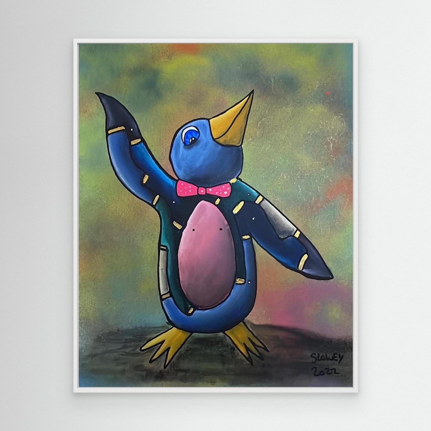 ‘Happy Chappy’ Framed Canvas Print