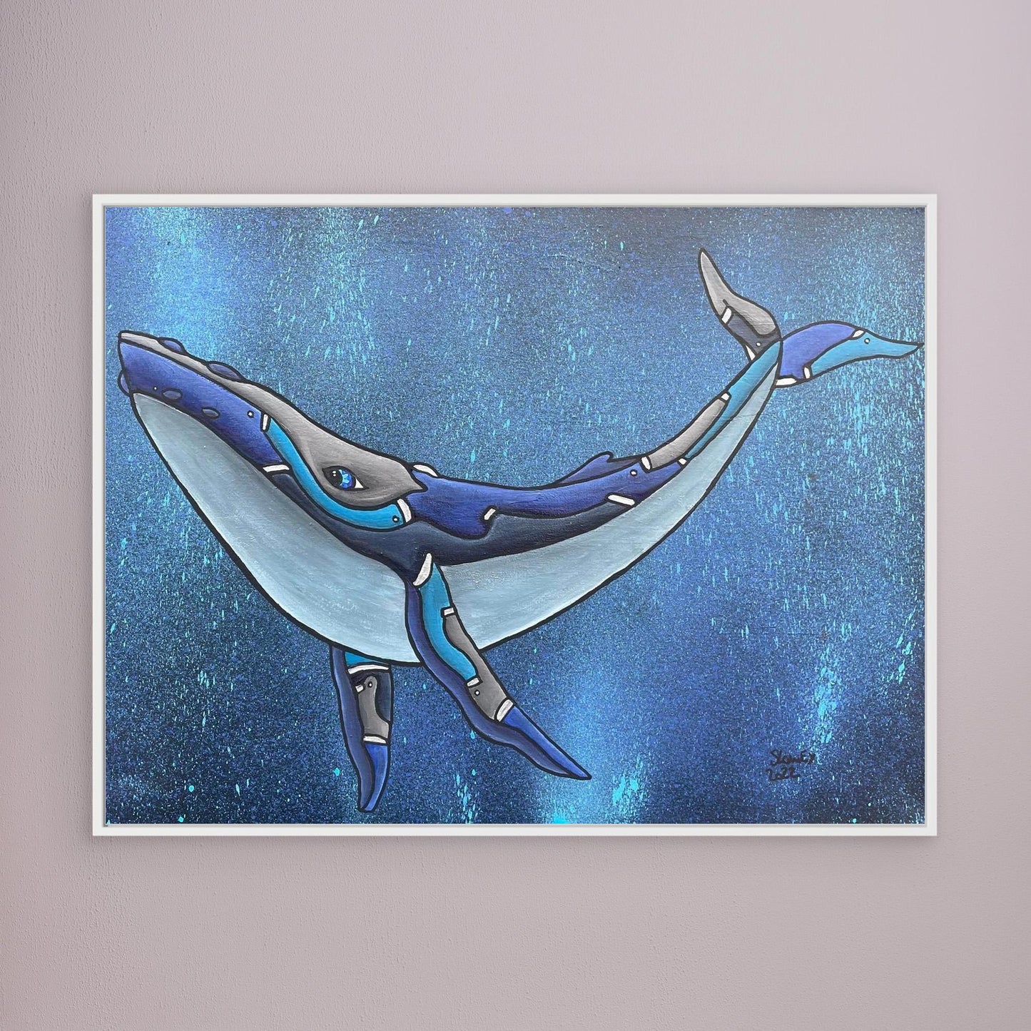 Humphrey Framed, Stretched Canvas Print