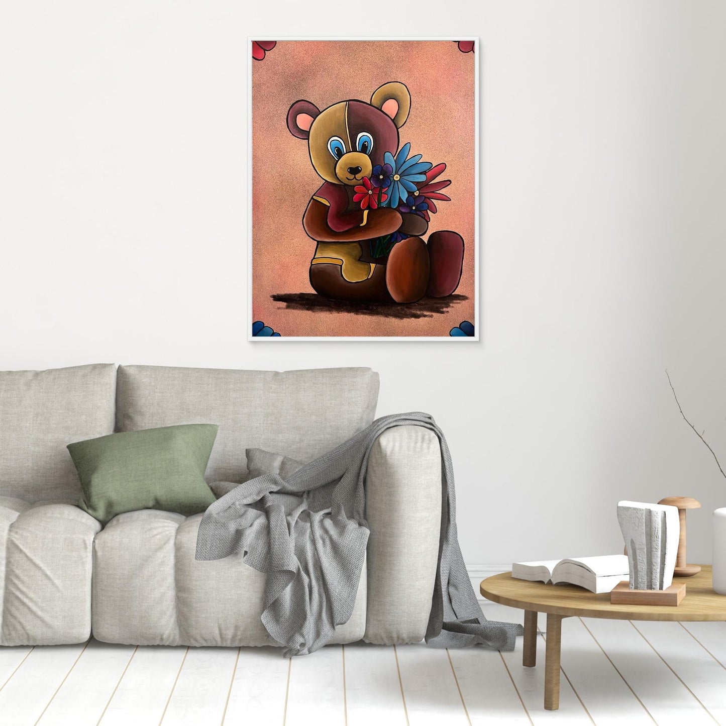 ‘Bearing Gifts’ Framed Stretched Canvas Print