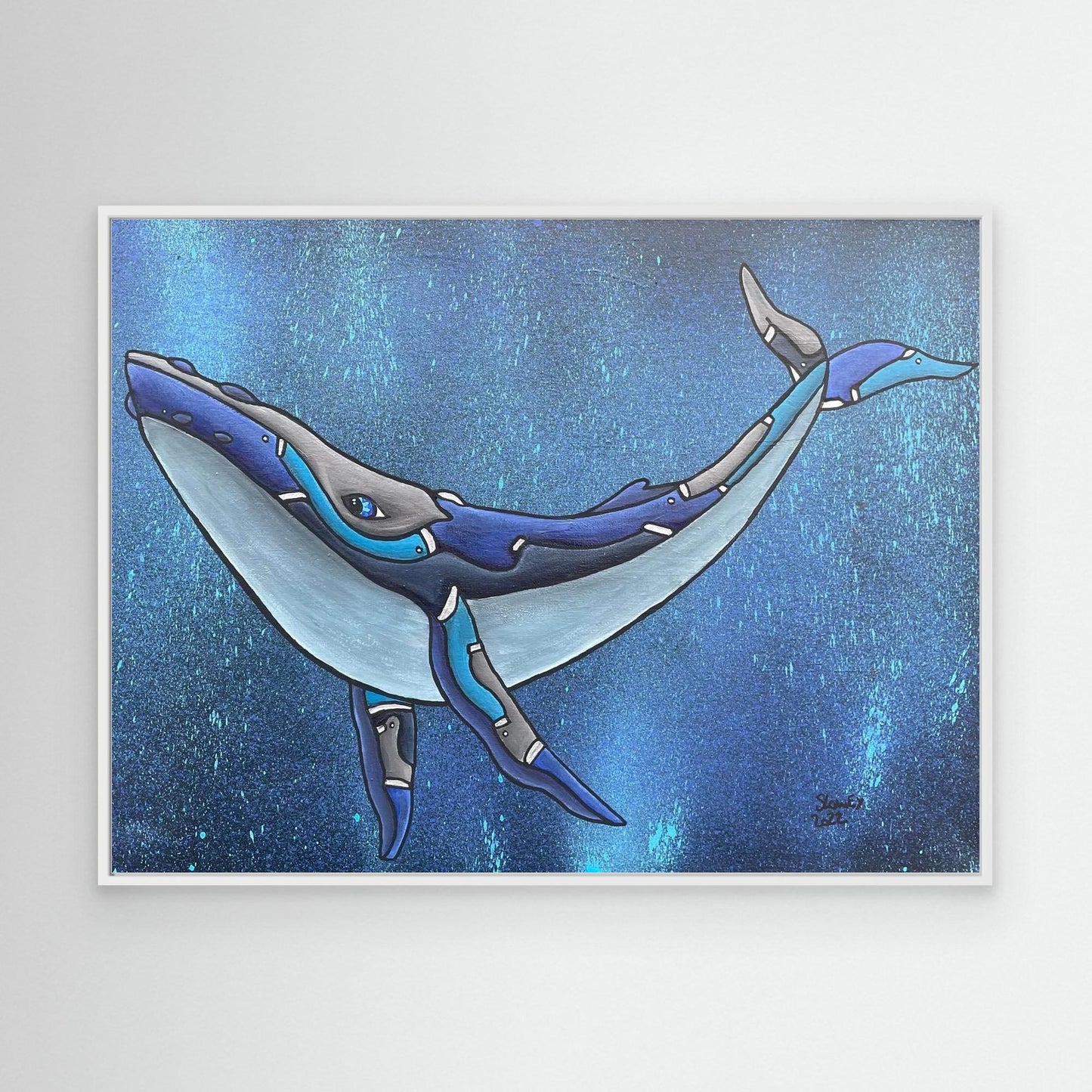 Humphrey Framed, Stretched Canvas Print