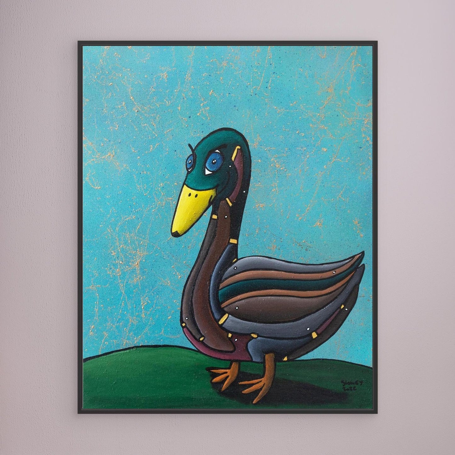 ‘Don’t Give A Duck’ Framed Canvas Print