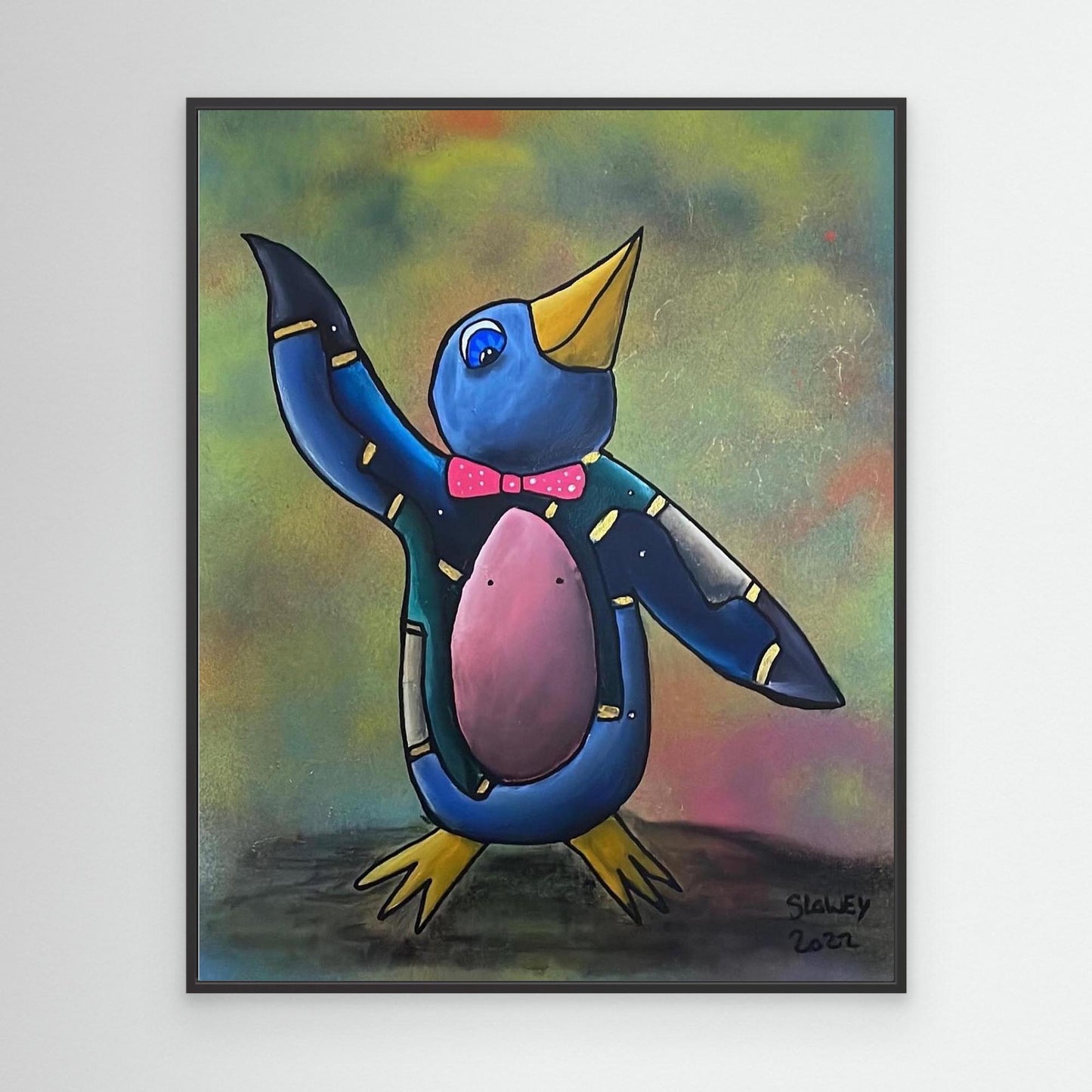 ‘Happy Chappy’ Framed Canvas Print