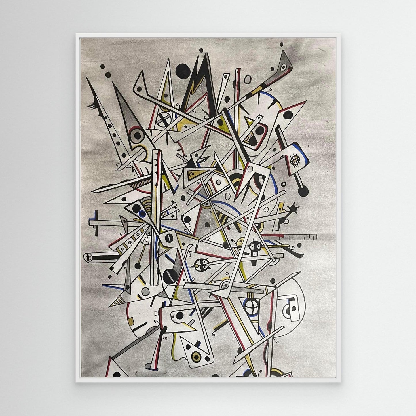 M, Framed, Stretched canvas Print
