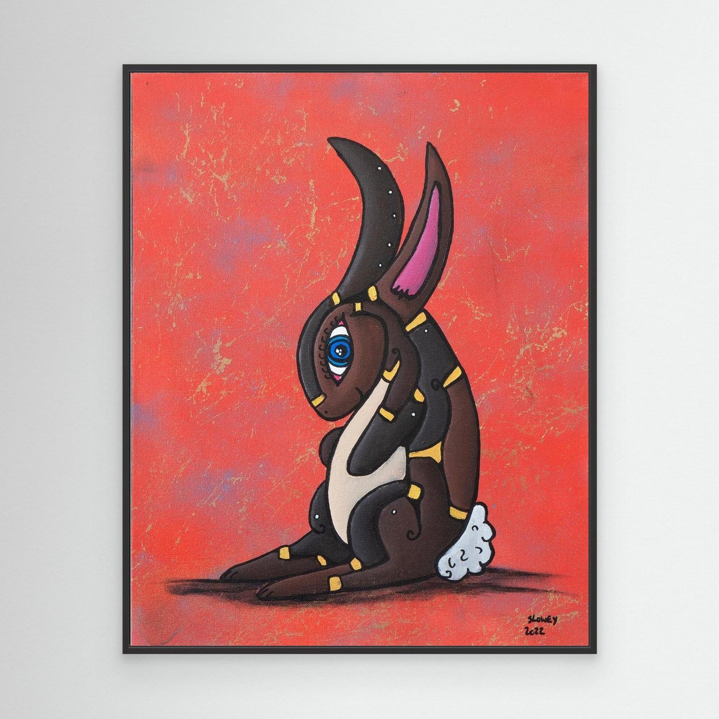 ‘Bunny’ framed Canvas Print