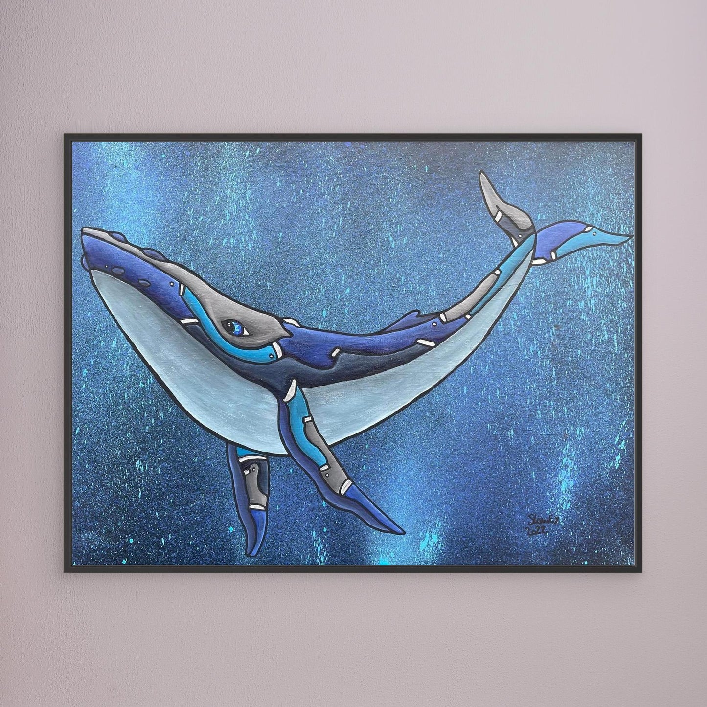 Humphrey Framed, Stretched Canvas Print