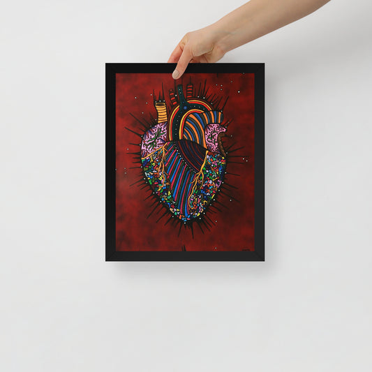 Heart Of An Artist, Framed photo paper poster
