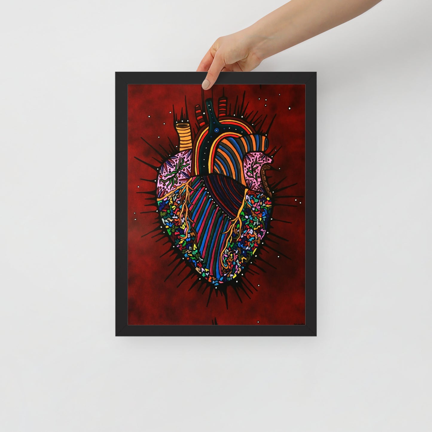 Heart Of An Artist, Framed photo paper poster
