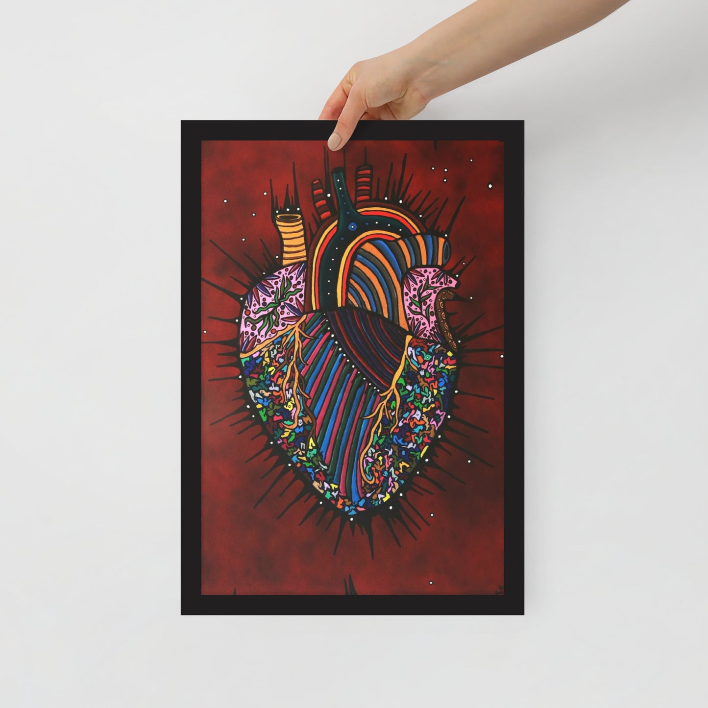 Heart Of An Artist, Framed photo paper poster