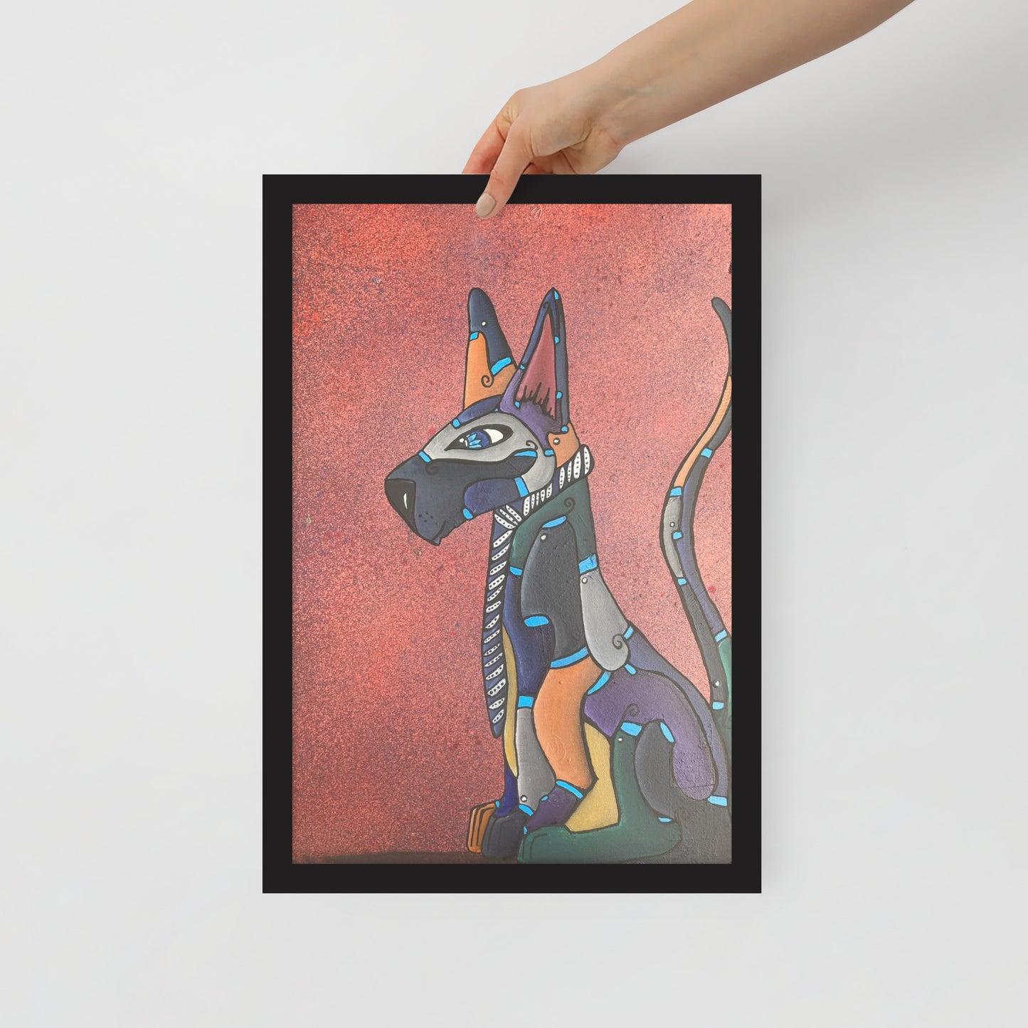 Dog, Framed photo paper poster
