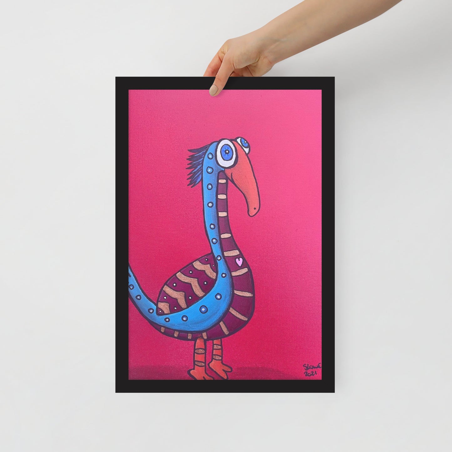 Love Bird, Framed photo paper poster