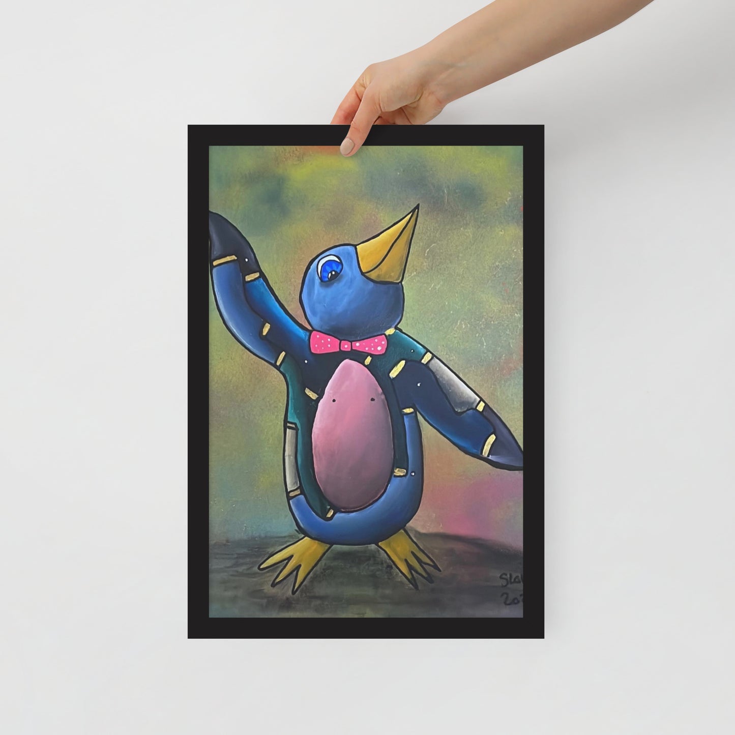 Happy Chap, Framed photo paper poster