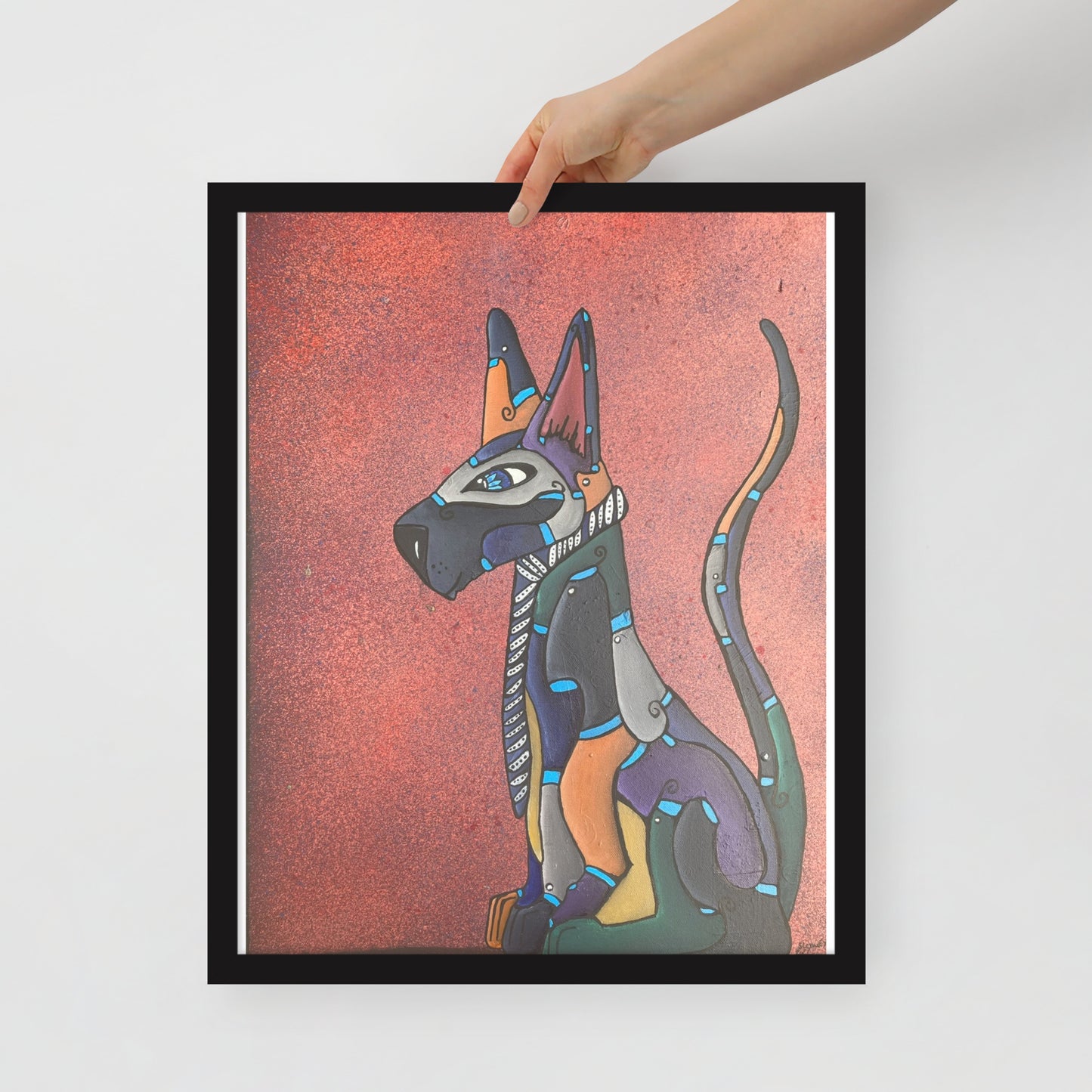 Dog, Framed photo paper poster