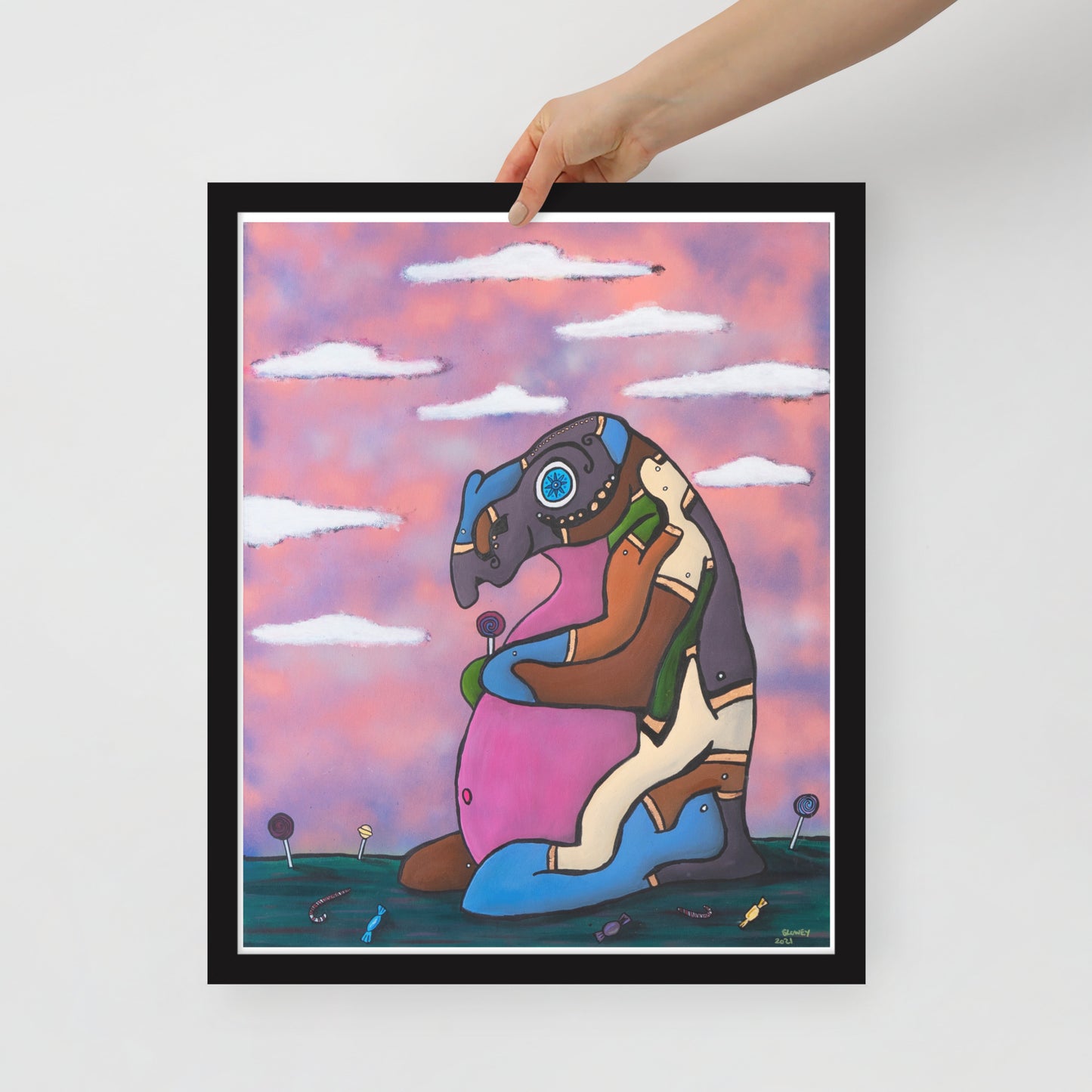 Flump, Framed photo paper poster