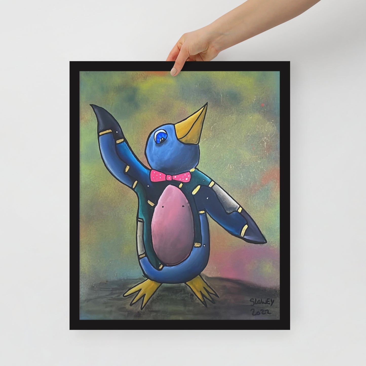 Happy Chap, Framed photo paper poster
