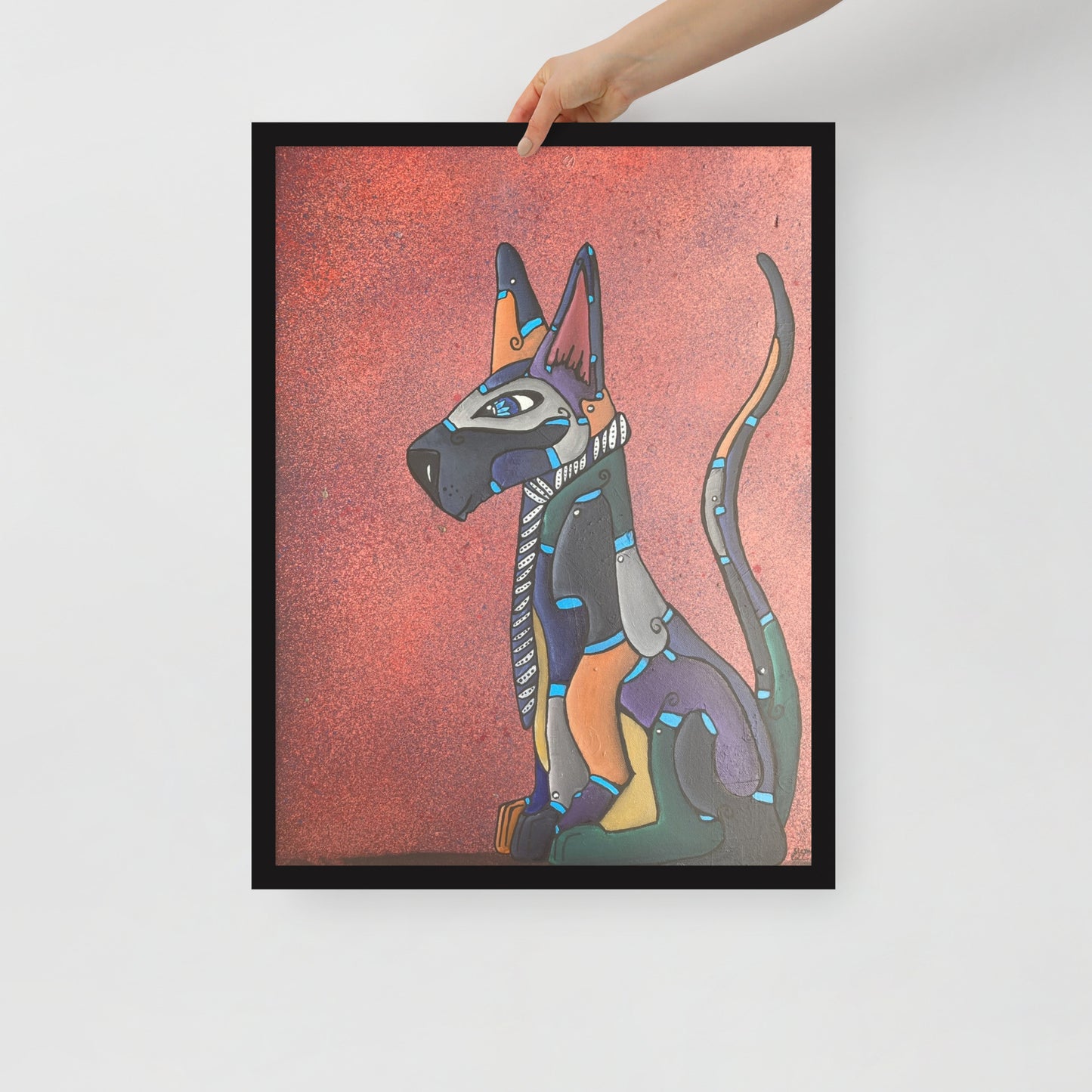 Dog, Framed photo paper poster