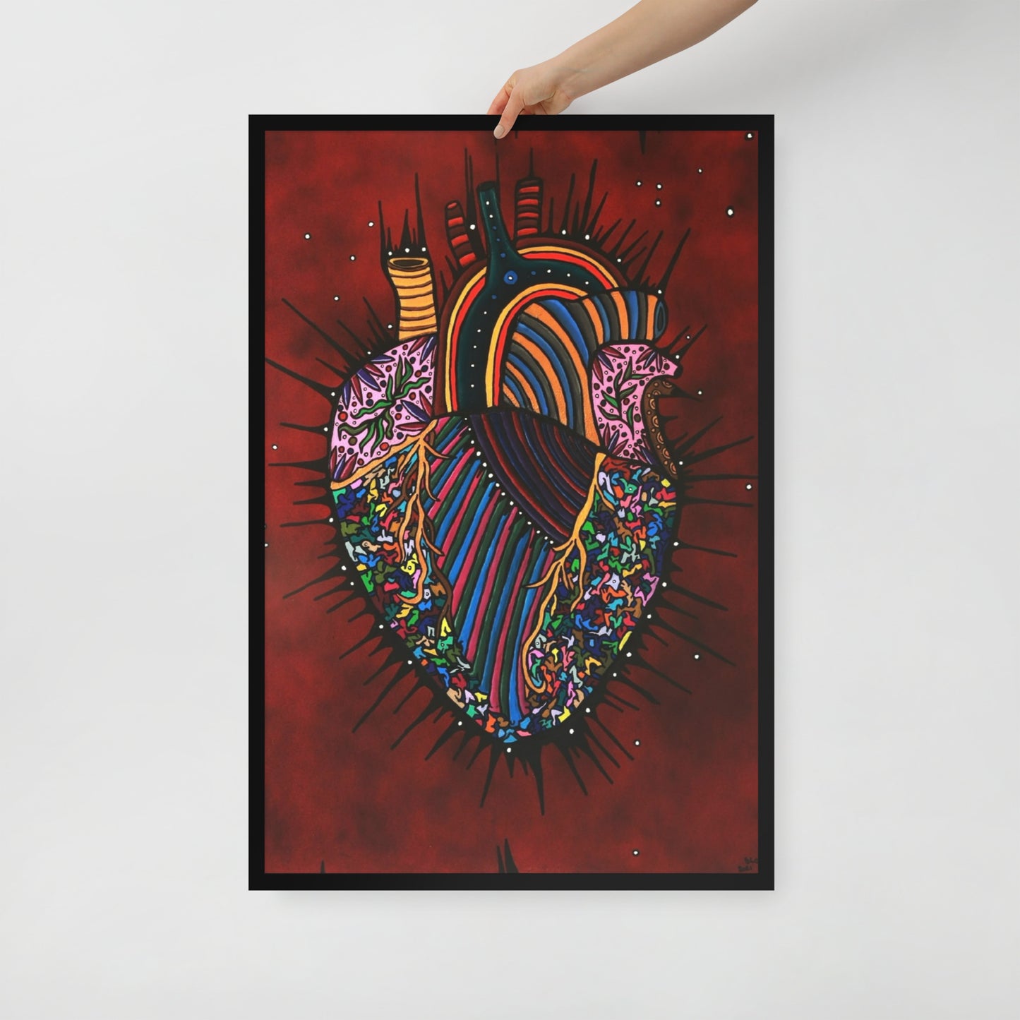 Heart Of An Artist, Framed photo paper poster