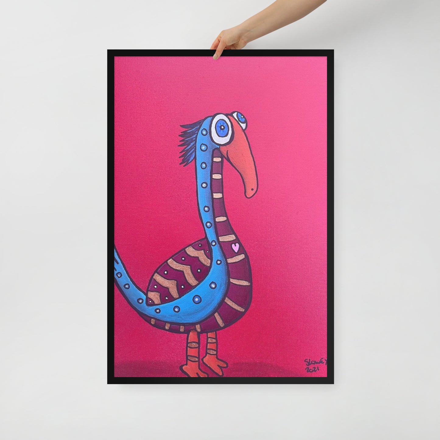 Love Bird, Framed photo paper poster
