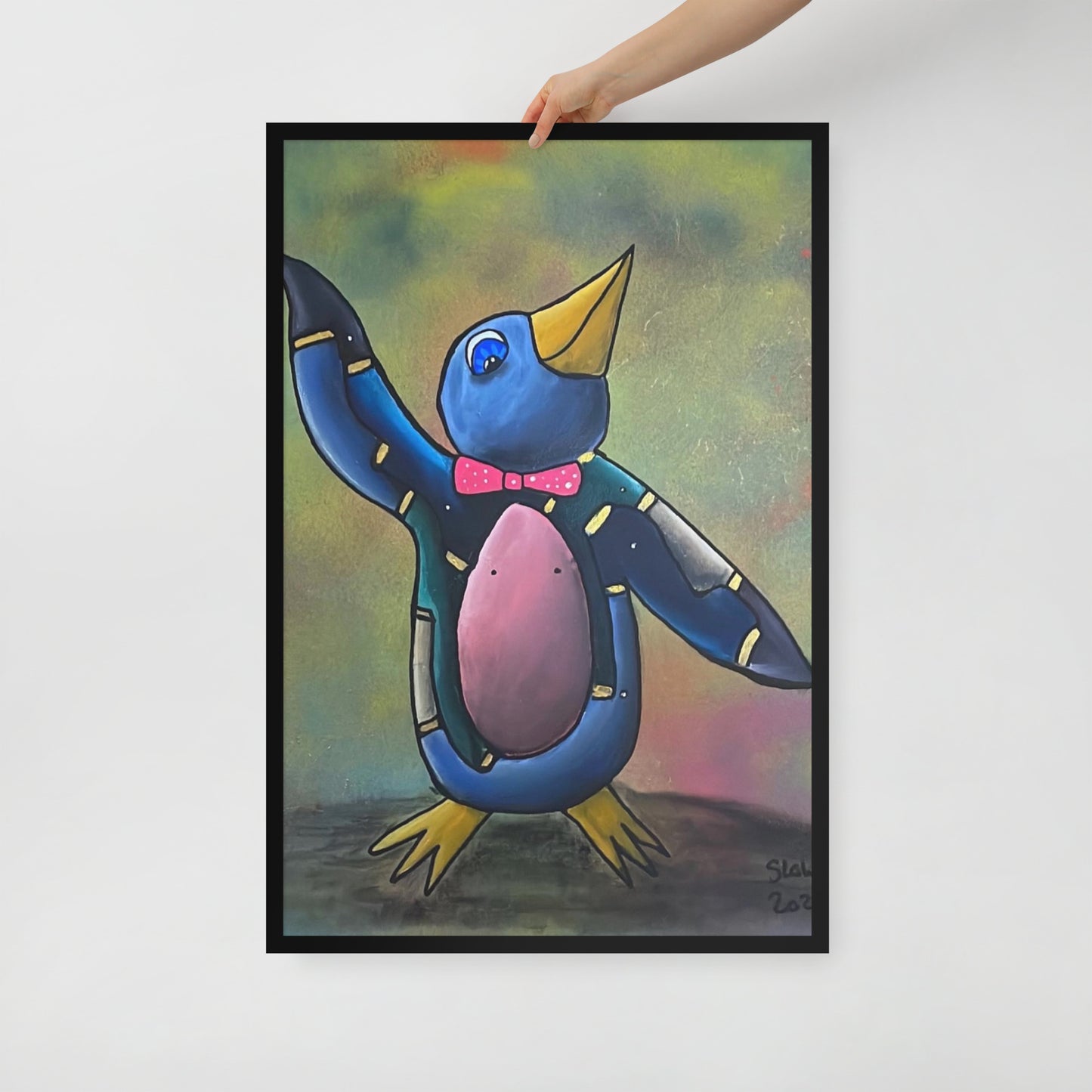 Happy Chap, Framed photo paper poster