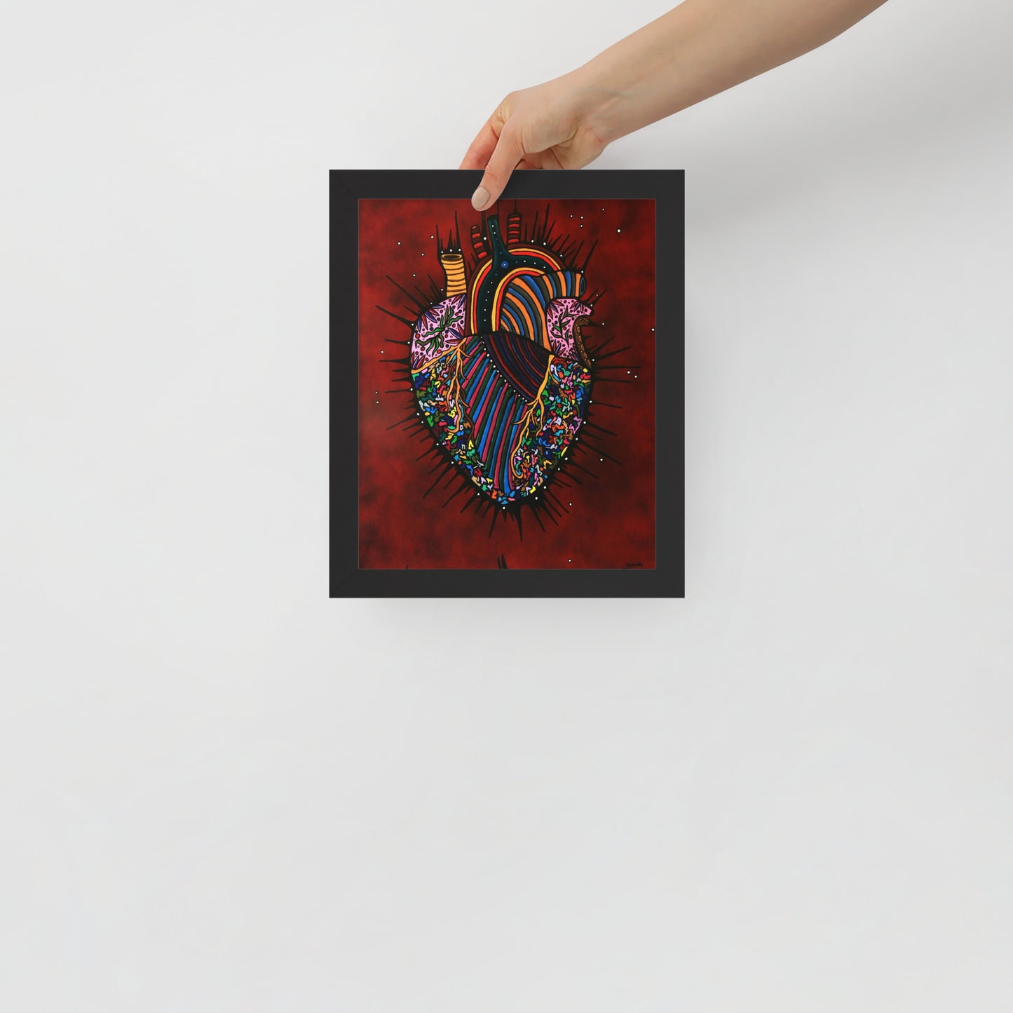 Heart Of An Artist, Framed photo paper poster