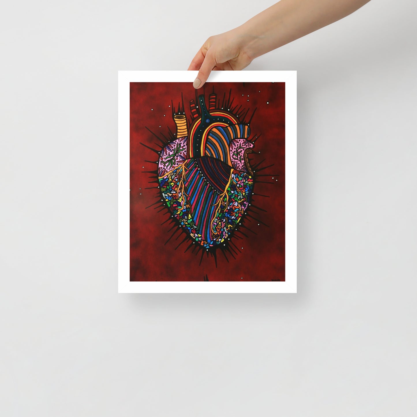 Heart Of An Artist, Framed photo paper poster
