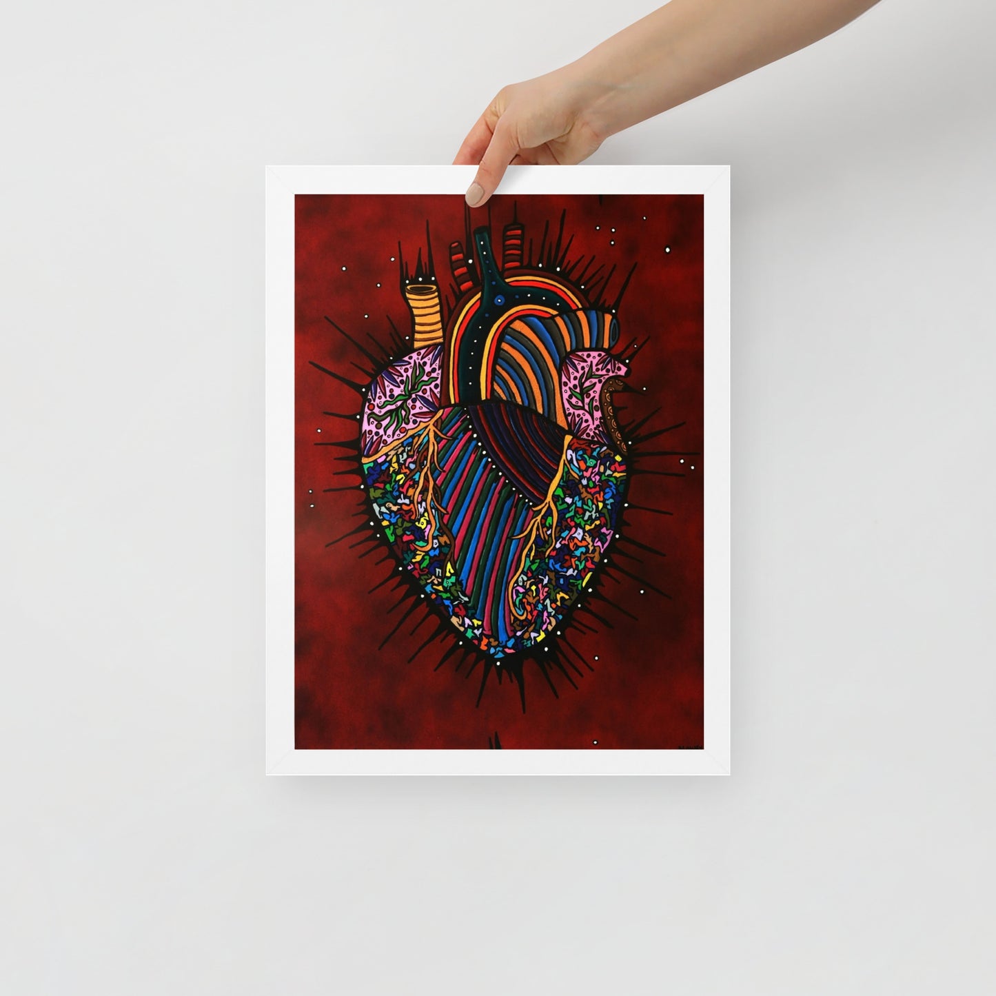 Heart Of An Artist, Framed photo paper poster