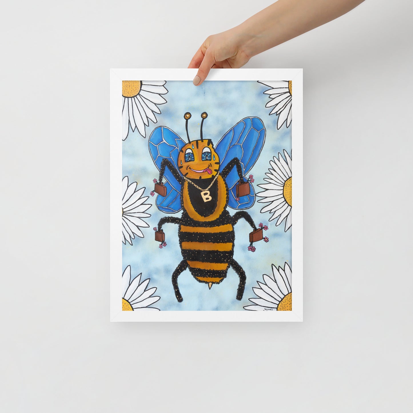Busy Bee, Framed photo paper poster