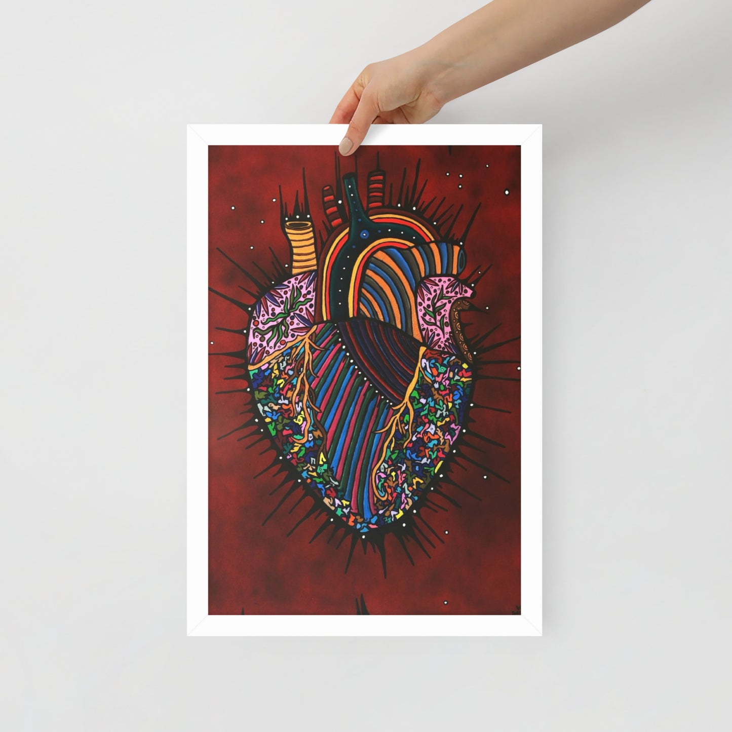 Heart Of An Artist, Framed photo paper poster