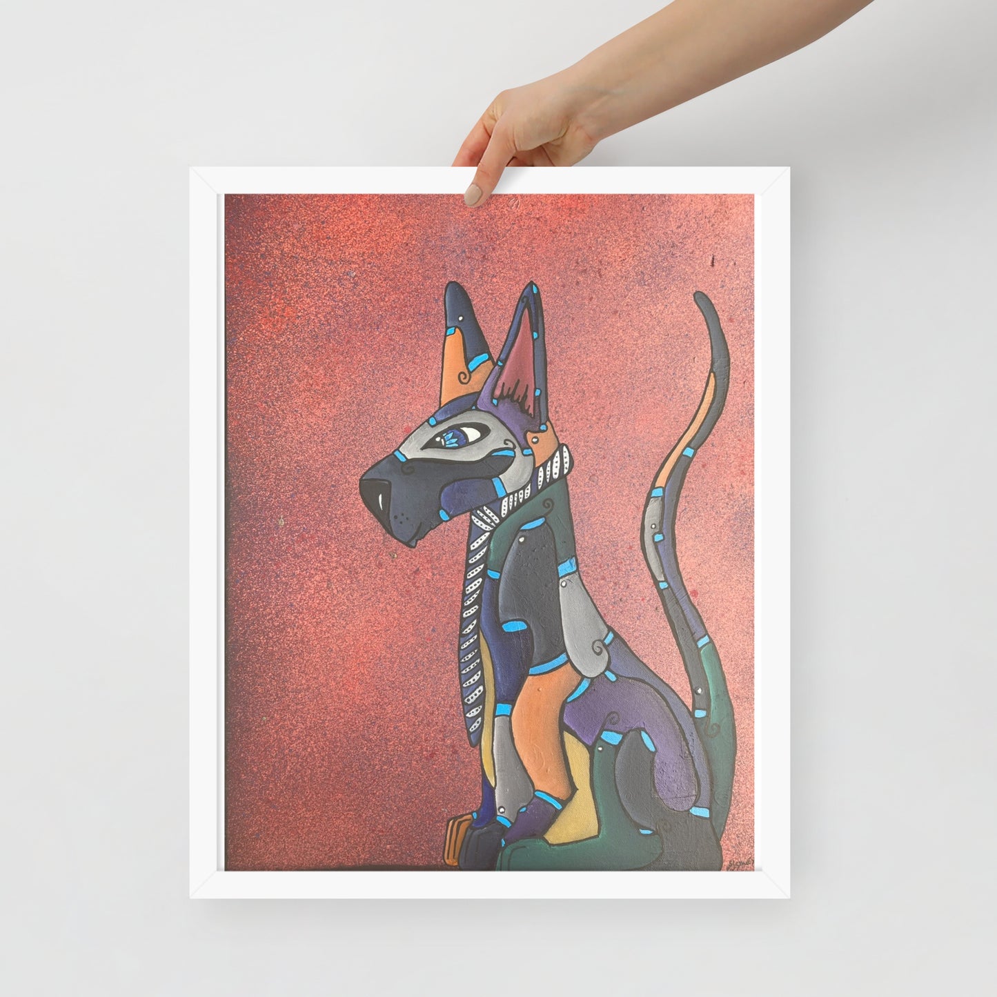 Dog, Framed photo paper poster