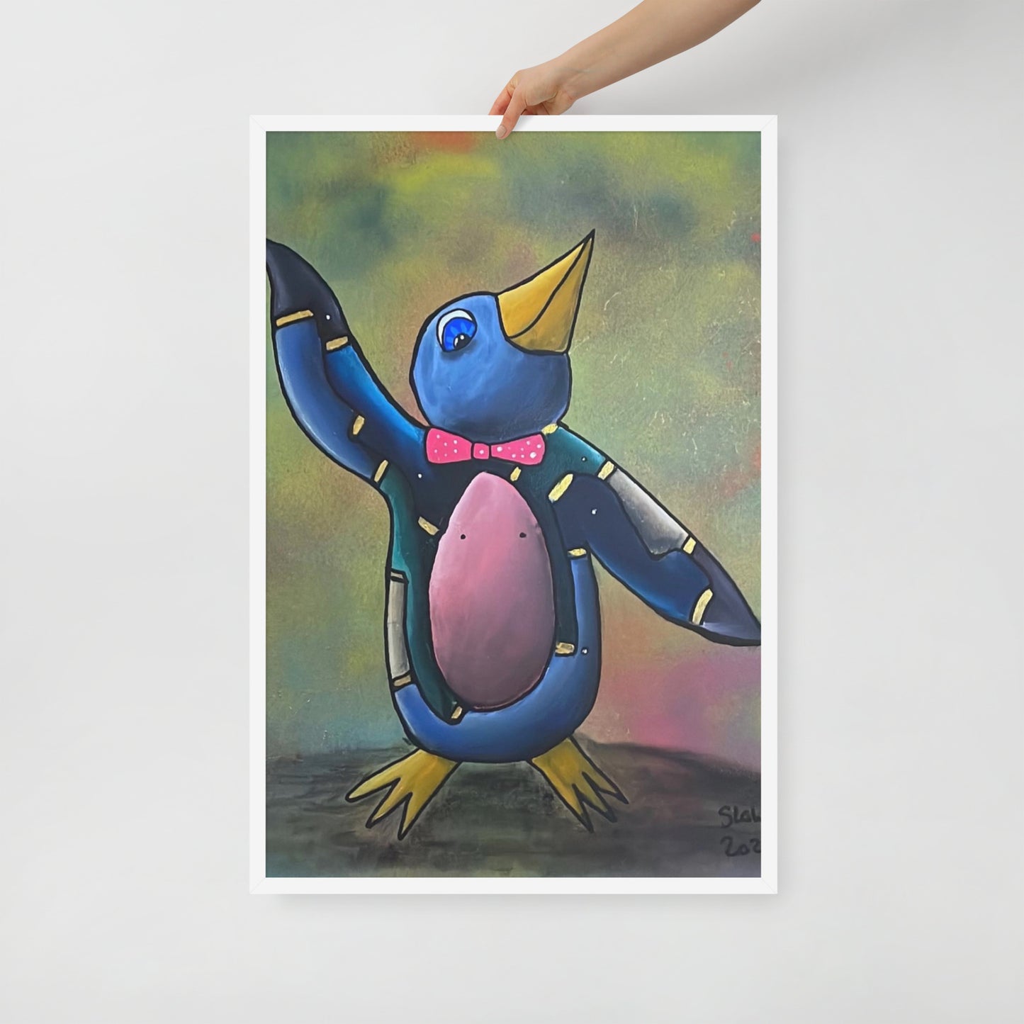 Happy Chap, Framed photo paper poster