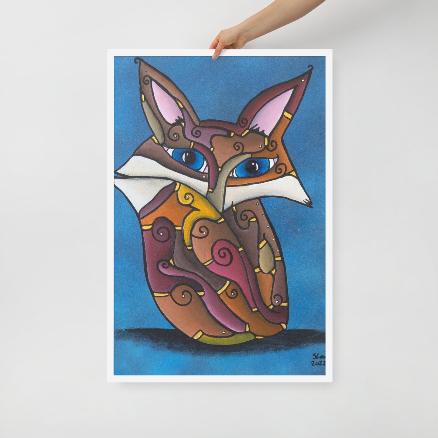 Foxy, Framed photo paper poster