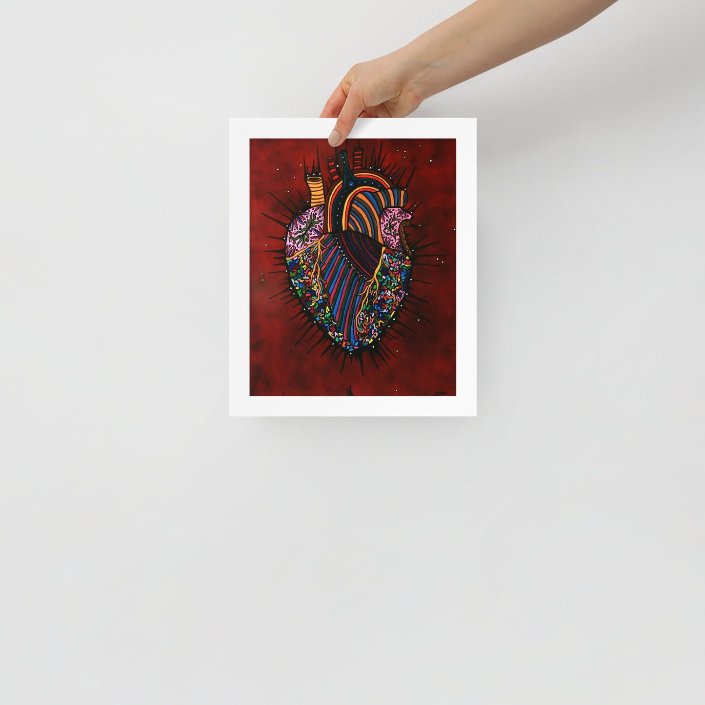 Heart Of An Artist, Framed photo paper poster
