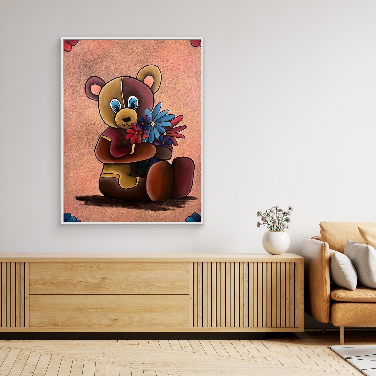 ‘Bearing Gifts’ Framed Stretched Canvas Print