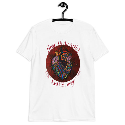 Heart Of An Artist, Short-Sleeve Unisex T-Shirt.           (5 Colour Options Available)