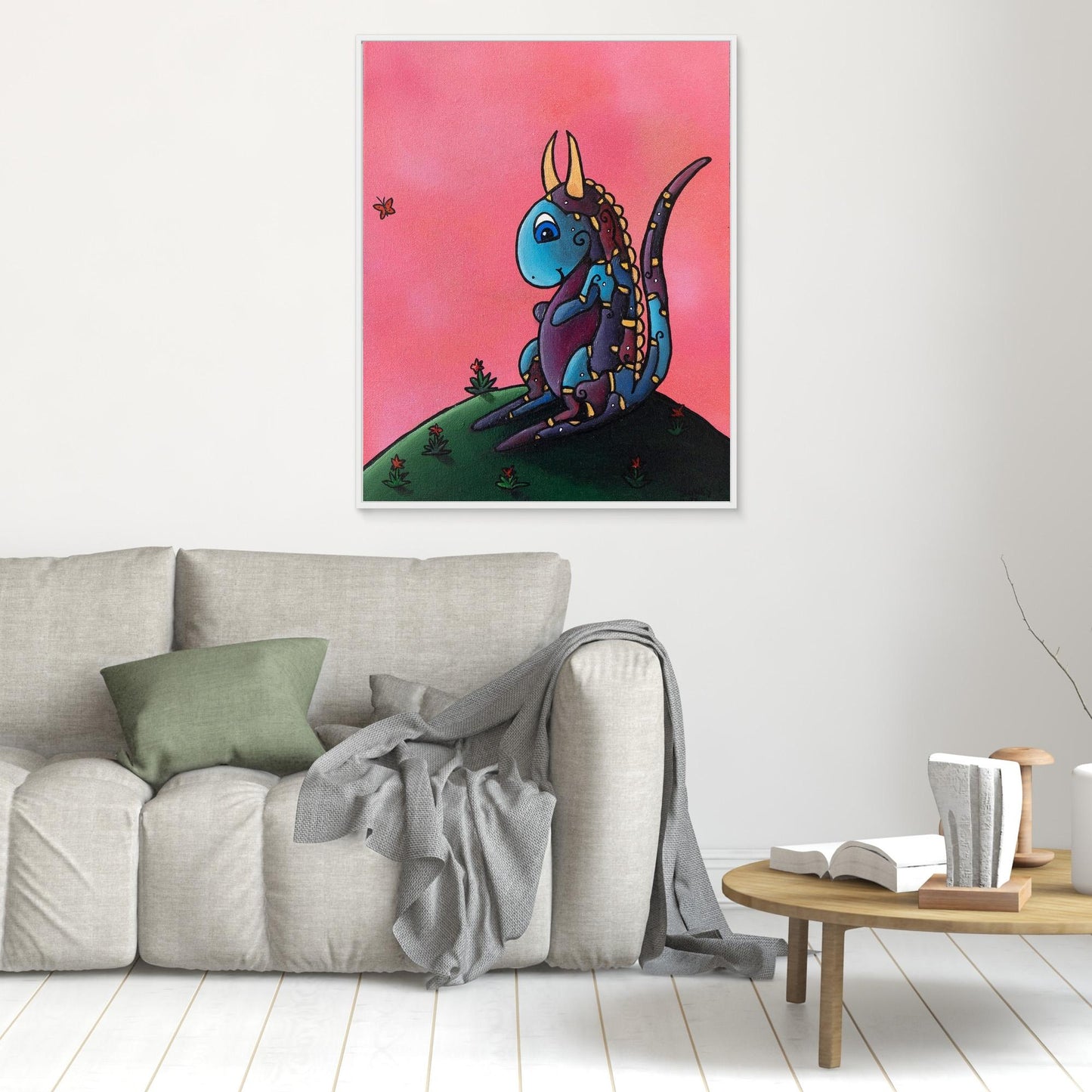 ‘Bubblegum’ Framed Canvas Print