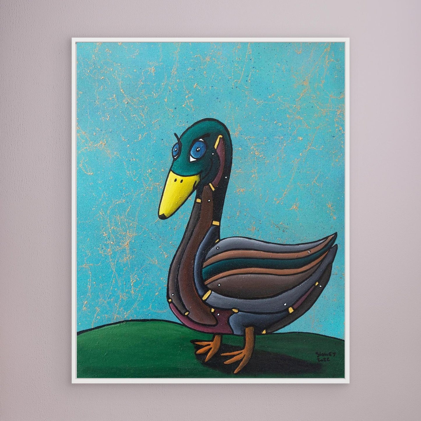 ‘Don’t Give A Duck’ Framed Canvas Print