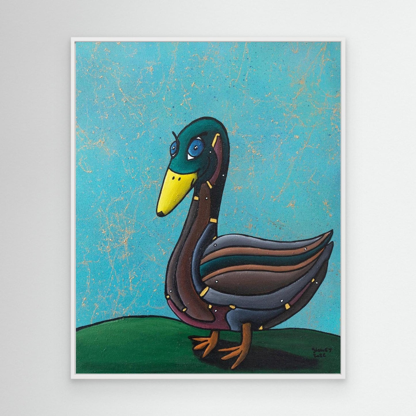 ‘Don’t Give A Duck’ Framed Canvas Print