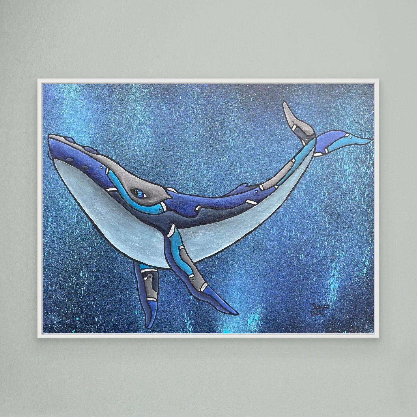 Humphrey Framed, Stretched Canvas Print