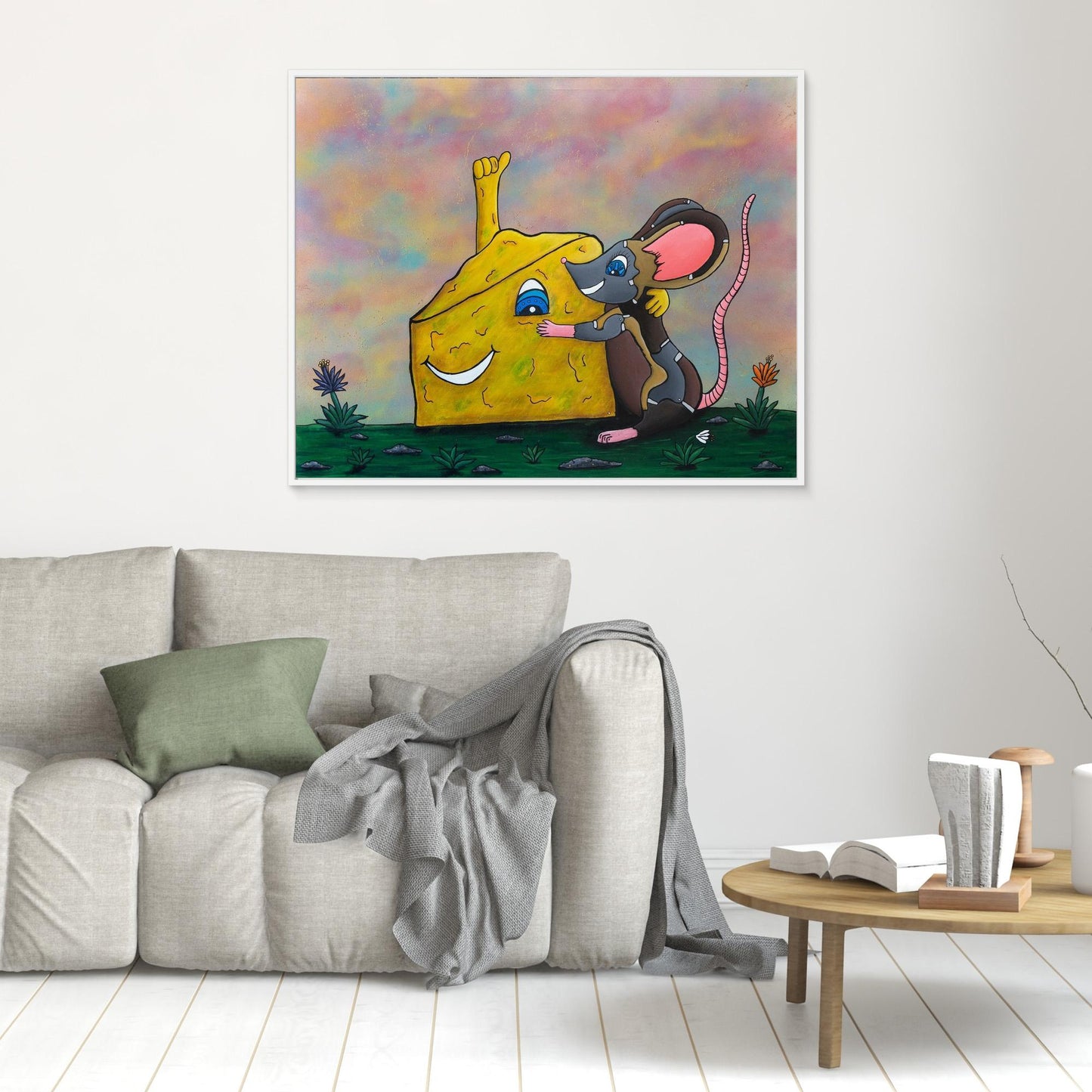 ‘Say Cheeese’ Framed Canvas Print